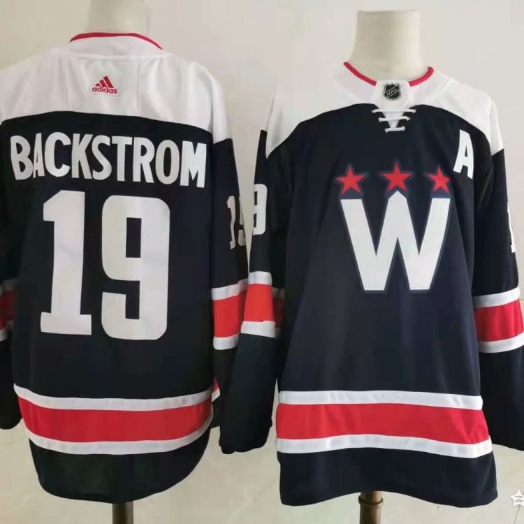 Men's Washington Capitals Nicklas Backstrom #19 Navy Home Breakaway Jersey