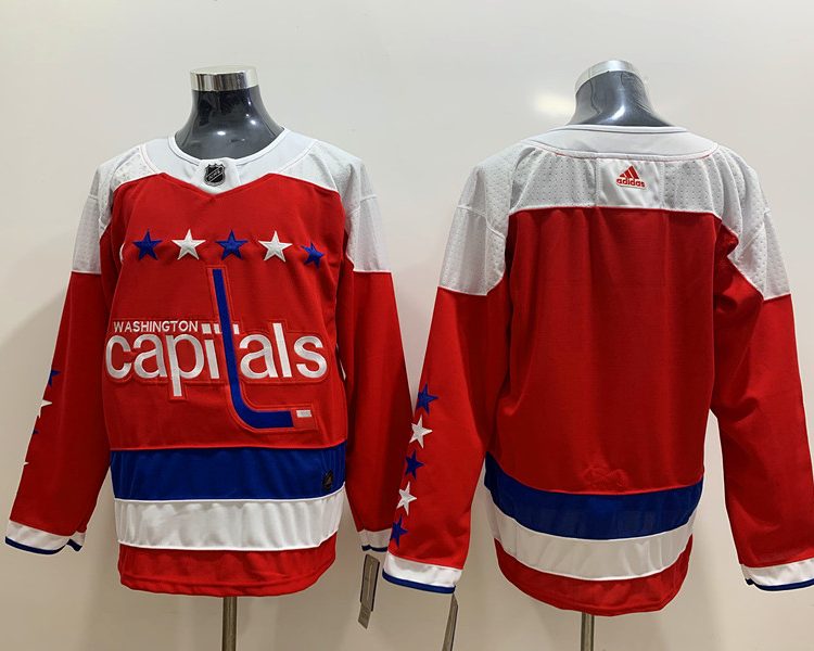 Men's Washington Capitals Red Breakaway Blank Jersey