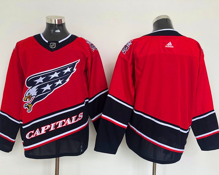 Men's Washington Capitals Red Breakaway Blank Jersey
