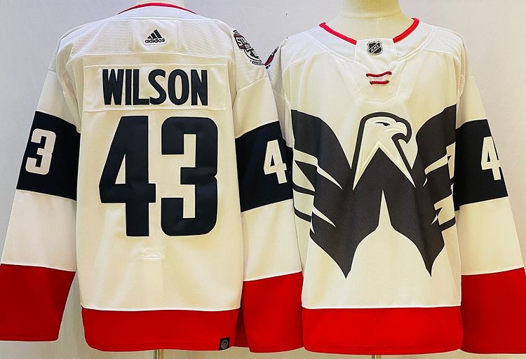 Men's Washington Capitals Tom Wilson #43 White jersey