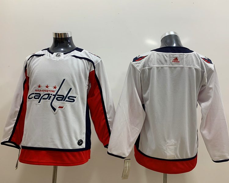 Men's Washington Capitals White Breakaway Away Blank Jersey