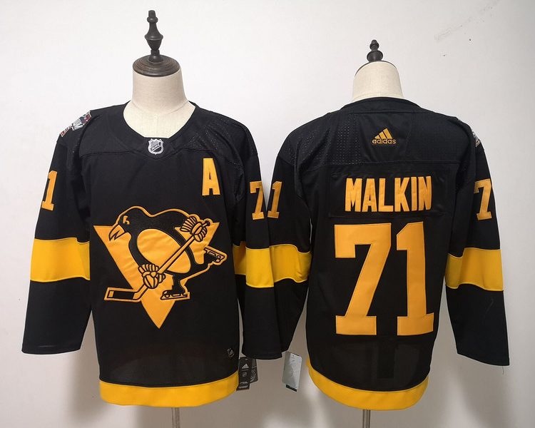 Men's Pittsburgh Penguins Evgeni Malkin #71 Black Jersey