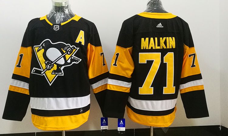 Men's Pittsburgh Penguins Evgeni Malkin #71 Black Jersey