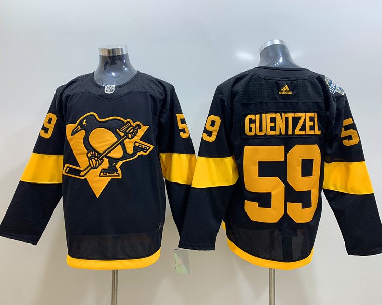 Men's Pittsburgh Penguins Jake Guentzel #59 Black Jersey