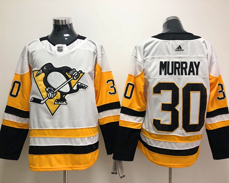 Men's Pittsburgh Penguins Matt Murray #30 White Jersey