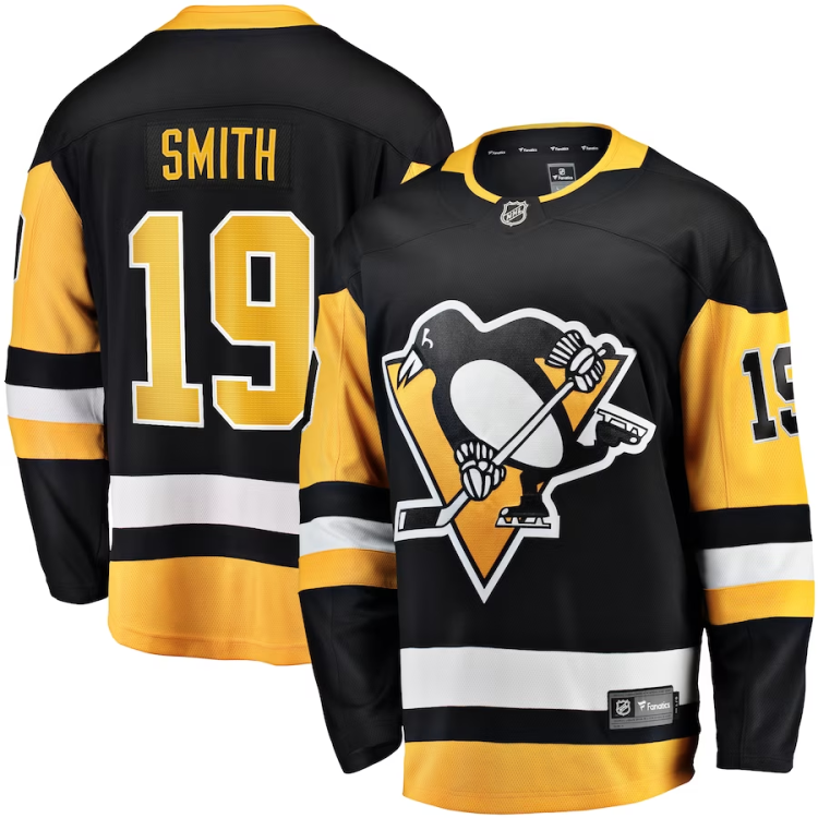 Men's Pittsburgh Penguins Reilly Smith #19 Black Jersey