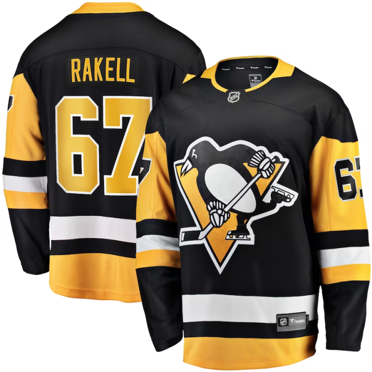Men's Pittsburgh Penguins Rickard Rakell #67 Black Jersey