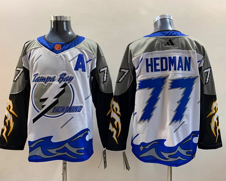 Men's Tampa Bay Lightning Victor Hedman #77 White Home Breakaway Jersey