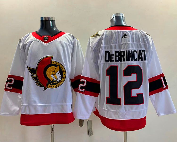 Men's Ottawa Senators Alex DeBrincat #12 White Jersey