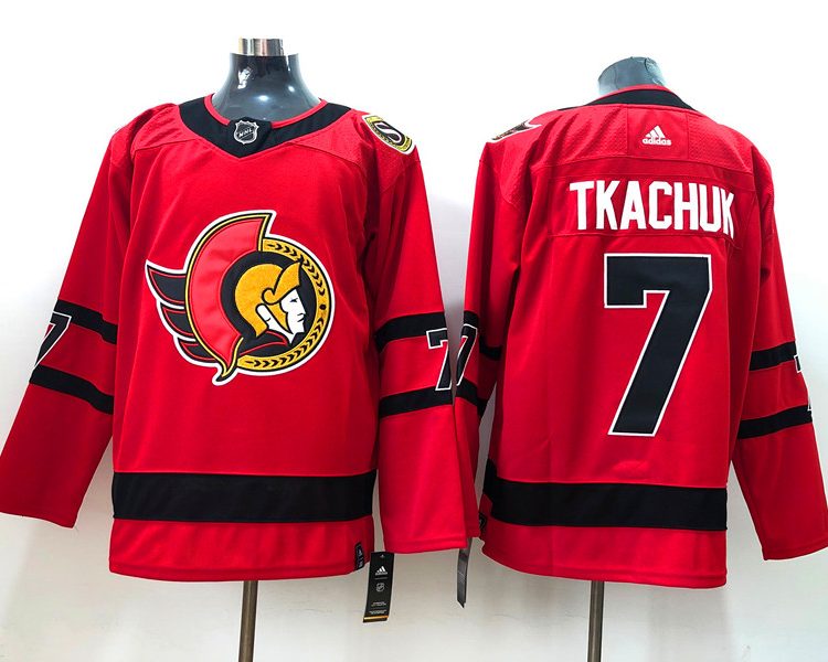 Men's Ottawa Senators Brady Tkachuk #7 Red Jersey