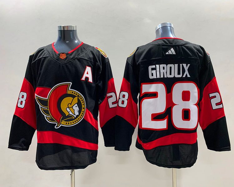 Men's Ottawa Senators Claude Giroux #28 Black Jersey