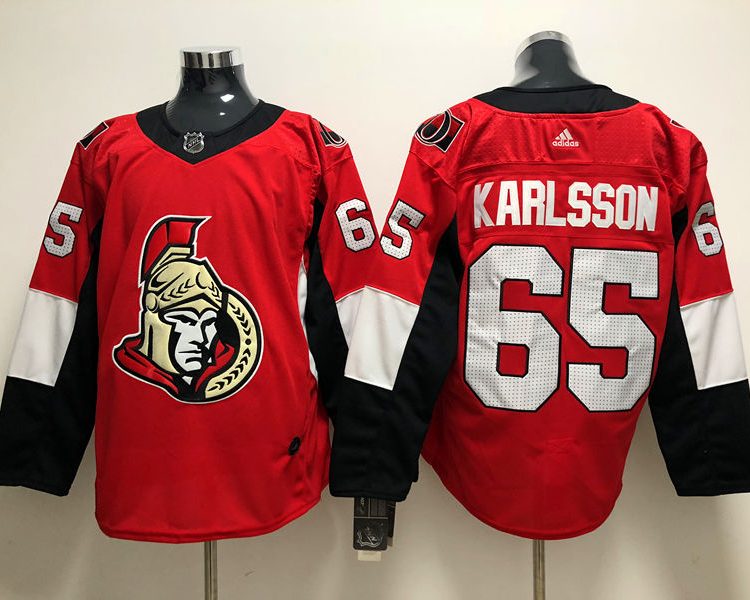 Men's Ottawa Senators Erik Karlsson #65 Red Jersey