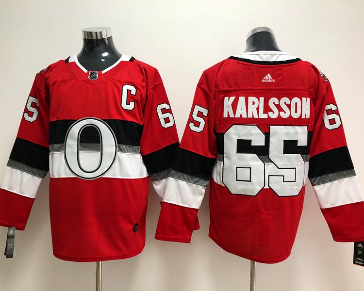 Men's Ottawa Senators Erik Karlsson #65 Red Jersey