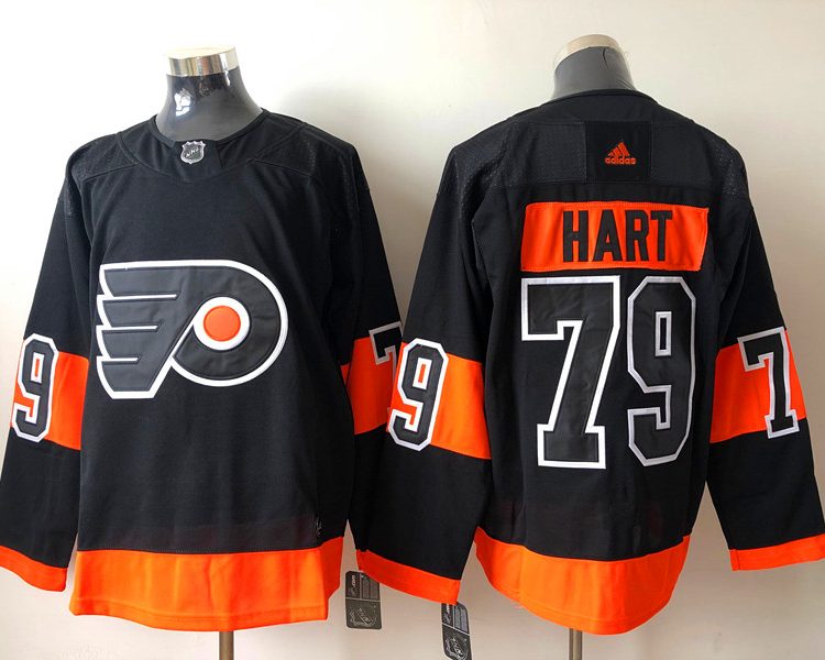 Men's Philadelphia Flyers Carter Hart #79 Black Jersey