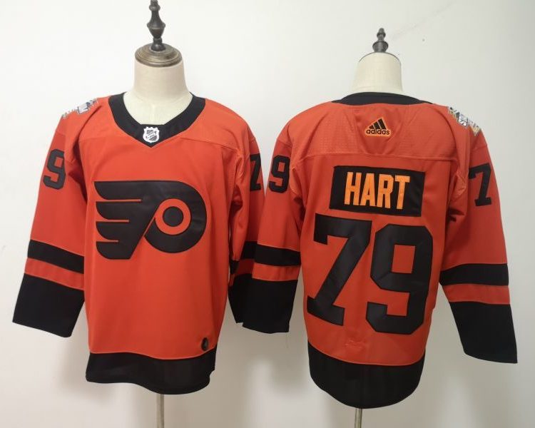 Men's Philadelphia Flyers Carter Hart #79 Orange Jersey