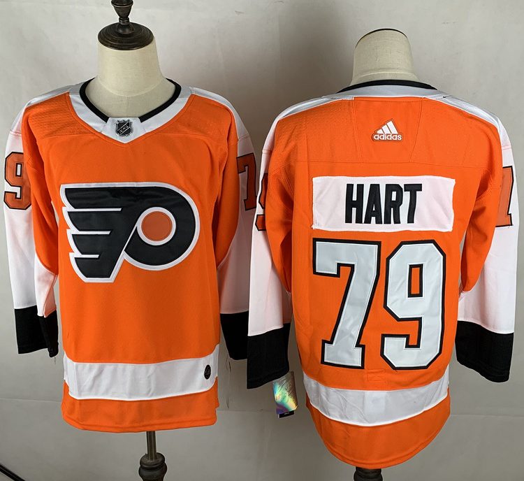 Men's Philadelphia Flyers Carter Hart #79 Orange Jersey
