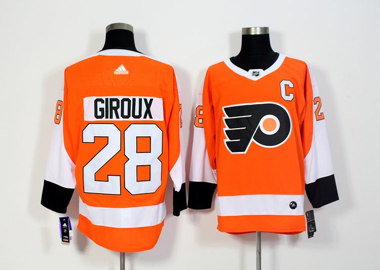 Men's Philadelphia Flyers Claude Giroux #28 Orange Jersey