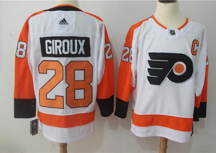 Men's Philadelphia Flyers Claude Giroux #28 White Jersey