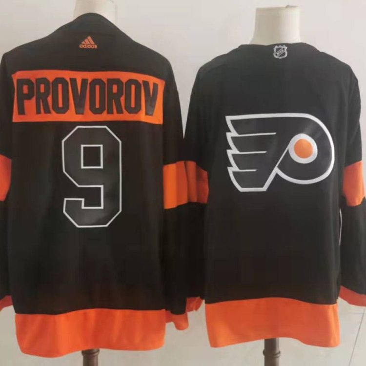 Men's Philadelphia Flyers Ivan Provorov #9 Black Jersey