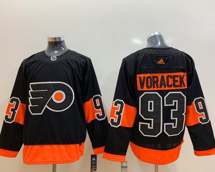 Men's Philadelphia Flyers Jakob Voracek #93 Black Jersey