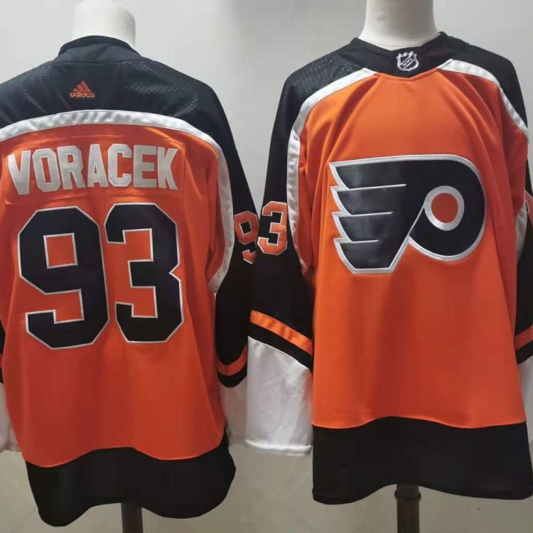 Men's Philadelphia Flyers Jakob Voracek #93 Orange Jersey