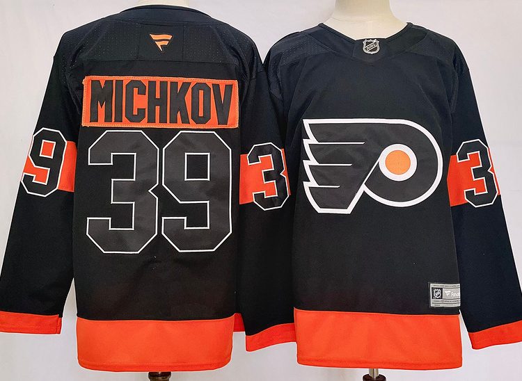 Men's Philadelphia Flyers Matvei Michkov #39 Black Jersey