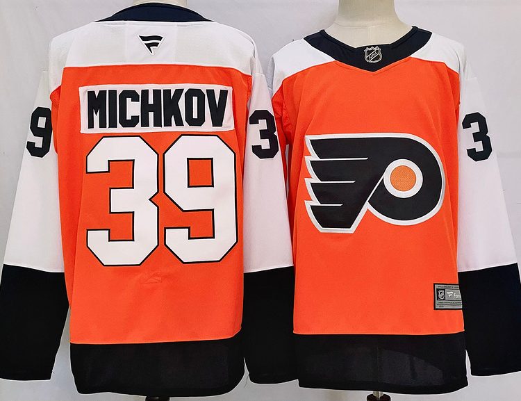 Men's Philadelphia Flyers Matvei Michkov #39 Oange Jersey