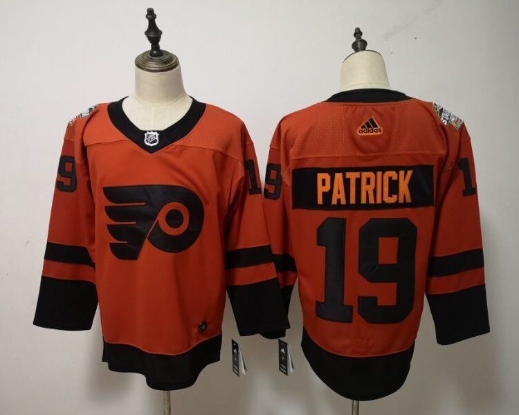 Men's Philadelphia Flyers Nolan Patrick #19 Orange Jersey
