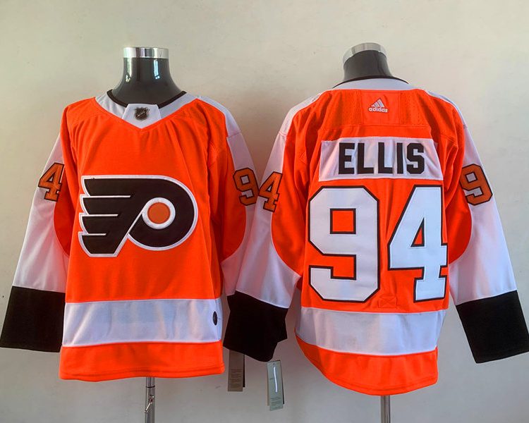 Men's Philadelphia Flyers Ryan Ellis #94 Orange Jersey