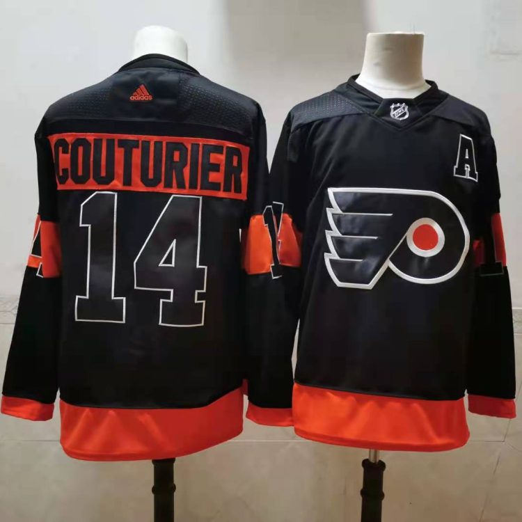 Men's Philadelphia Flyers Sean Couturier #14 Black Jersey
