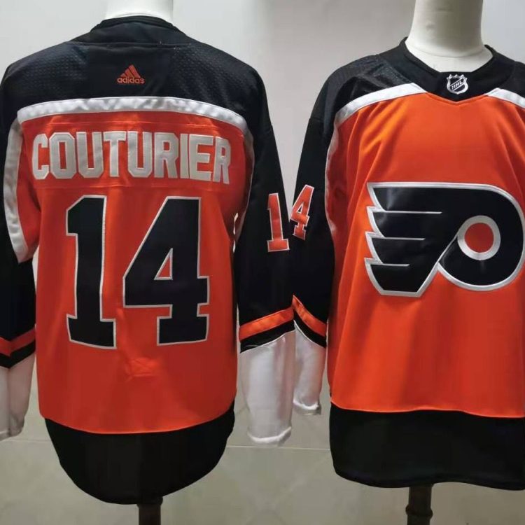 Men's Philadelphia Flyers Sean Couturier #14 Orange Jersey