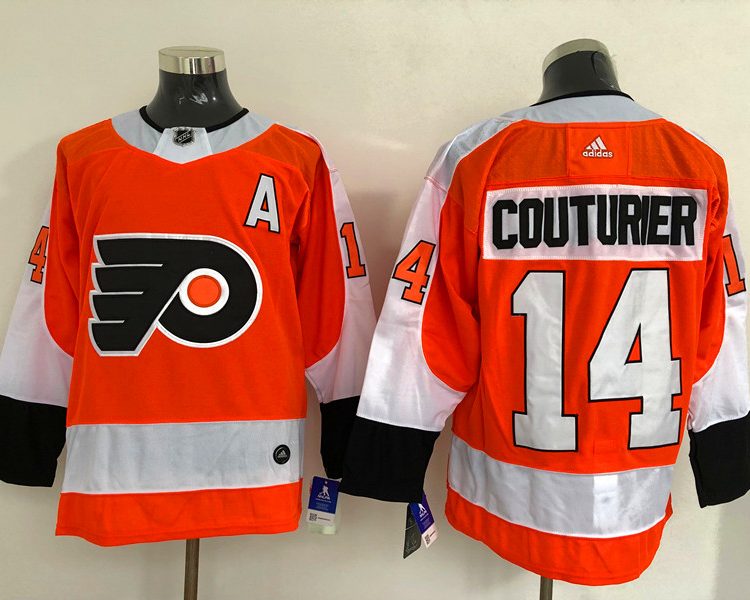 Men's Philadelphia Flyers Sean Couturier #14 Orange Jersey