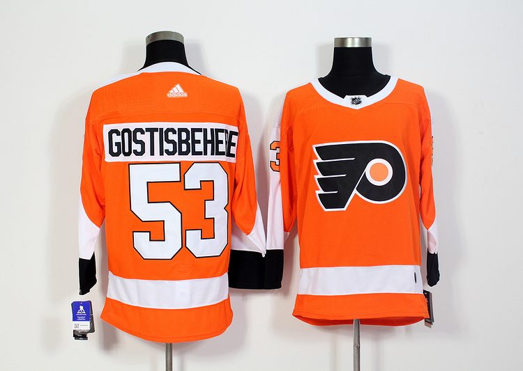 Men's Philadelphia Flyers Shayne Gostisbehere #53 Orange Jersey