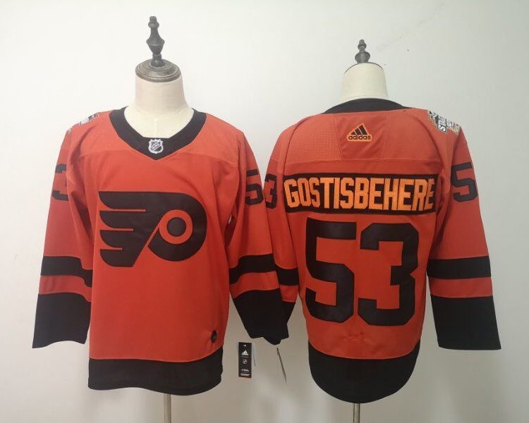 Men's Philadelphia Flyers Shayne Gostisbehere #53 Orange Jersey