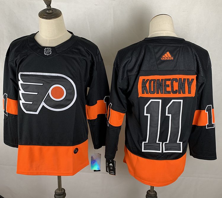 Men's Philadelphia Flyers Travis Konecny #11 Black Jersey