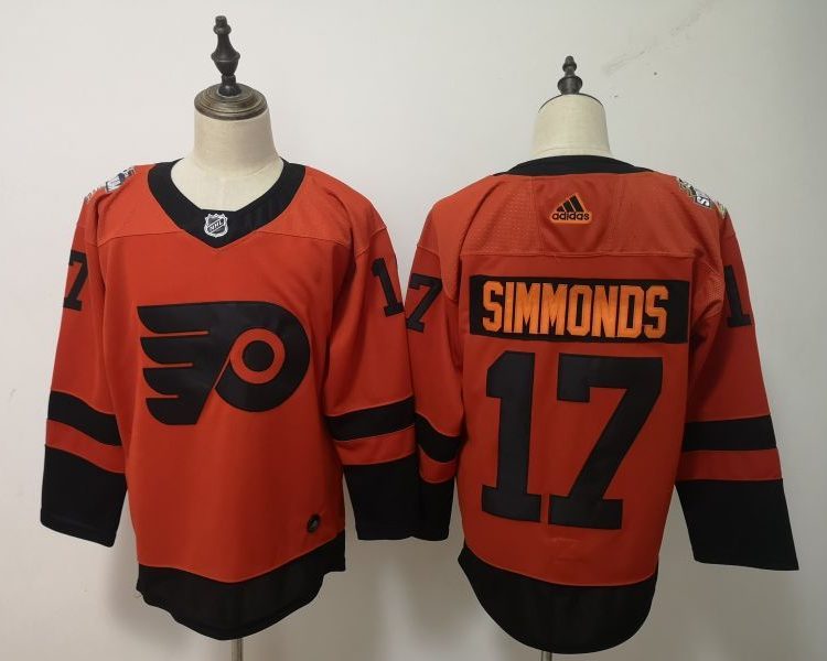 Men's Philadelphia Flyers Wayne Simmonds #17 Orange Jersey