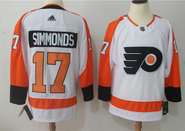 Men's Philadelphia Flyers Wayne Simmonds #17 White Jersey