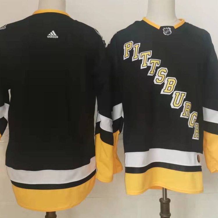 Men's Pittsburgh Penguins Black Alternate Premier Breakaway Blank Jersey