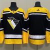 Men's Pittsburgh Penguins Black Blank Jersey