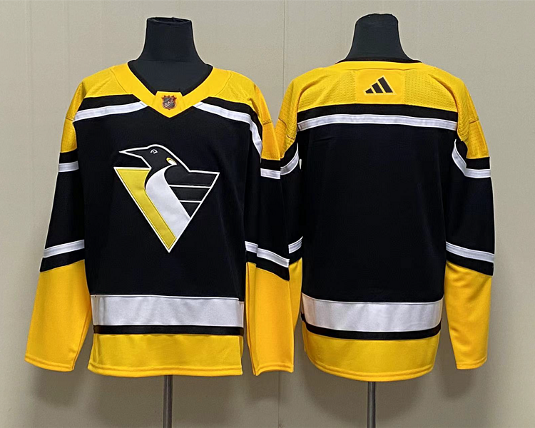Men's Pittsburgh Penguins Black Blank Jersey