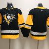 Men's Pittsburgh Penguins Black Breakaway Home Blank Jersey