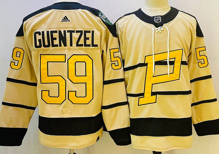 Men's Pittsburgh Penguins Jake Guentzel #59 Yellow Jersey