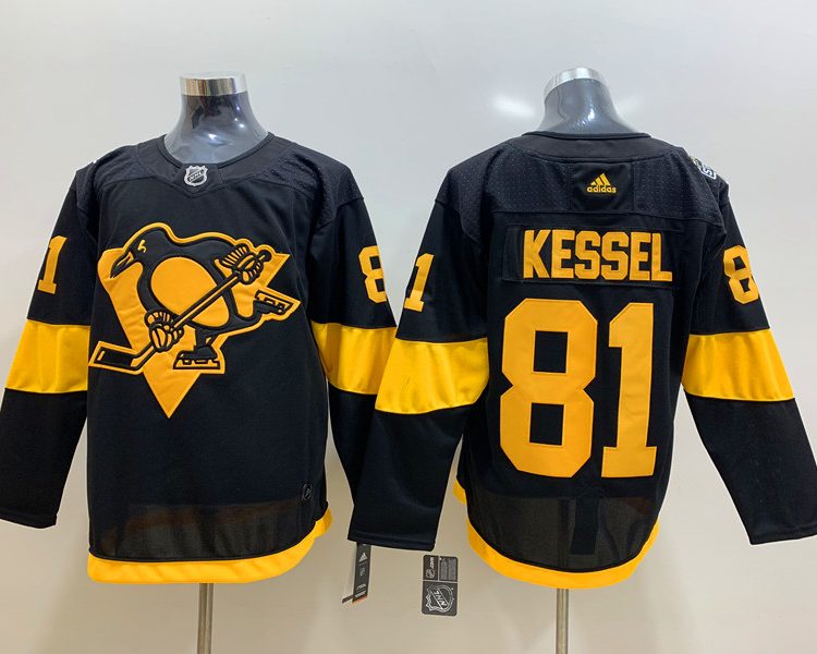 Men's Pittsburgh Penguins Phil Kessel #81 Black Jersey