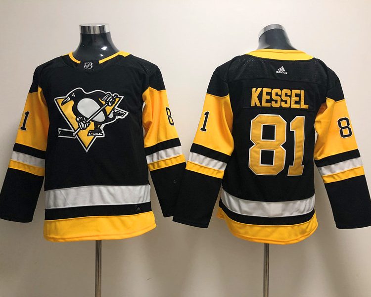 Men's Pittsburgh Penguins Phil Kessel #81 Black Jersey