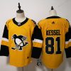 Men's Pittsburgh Penguins Phil Kessel #81 Gold Jersey