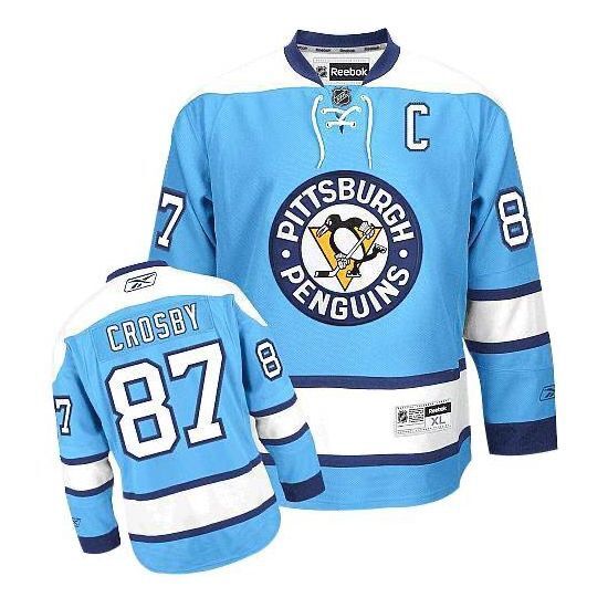Men's Pittsburgh Penguins sidney crosby  #87 blue Jersey