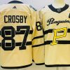 Men's Pittsburgh Penguins Sidney Crosby #87 Yellow Jersey