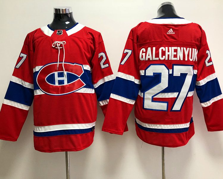 Men's Montreal Canadiens Alex Galchenyuk #27 Red Jersey