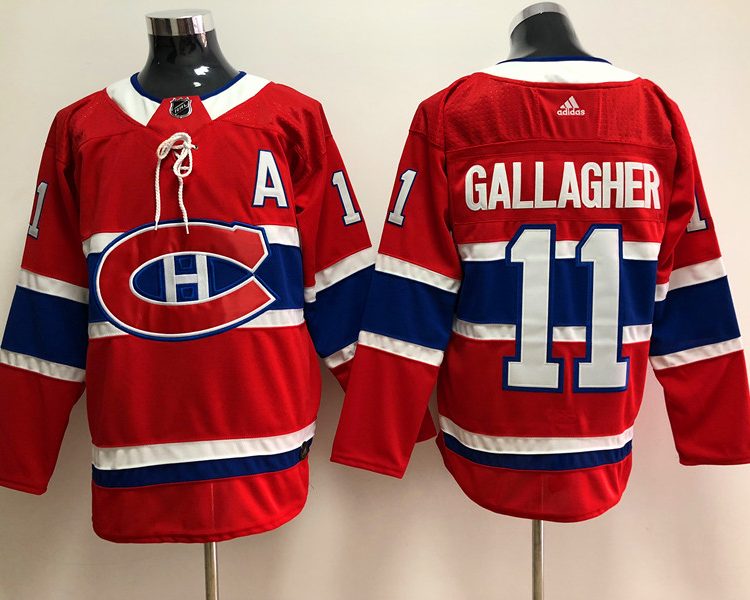 Men's Montreal Canadiens Brendan Gallagher #11 Red Jersey