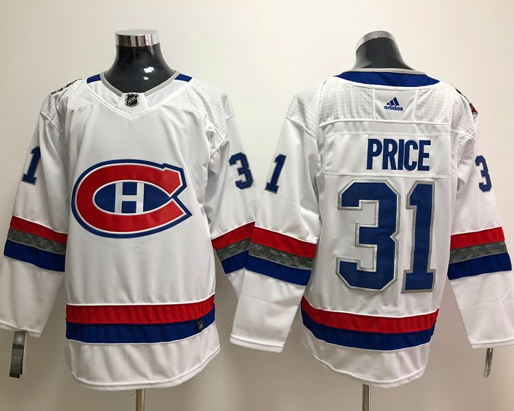 Men's Montreal Canadiens Carey Price #31 White Jersey